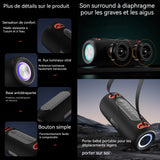 Haut-parleur Bluetooth sans fil multifonction  qualité sonore haute définition  caisson de basses extérieur  étanche et portable