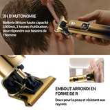 Tondeuse cheveux durée d'utilisation 120 minutes 5W affichage numérique lavage du corps complet silencieux coiffeur électrique