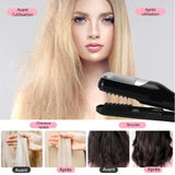 Tondeuse cheveux 2 en 1 3W USB 500mAh tondeuse professionnelle sans fil pour pointes fourchues sèches, abîmées et cassantes noir