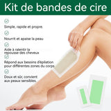 Épilation à la cire 5PCS 18x9cm papier dépilatoire 5 morceaux de coton hydratant crème jetable épilation la barbe des aisselles