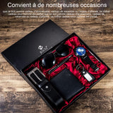 Ensemble de cadeaux pour homme 6 pièces coffret cadeau montre homme Comprend portefeuille montre et ceinture cadeaux vacances