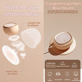 Tire lait main libre électrique rechargeable avec affichage numérique 3 modes réglables tire-lait portable tire lait eléctrique