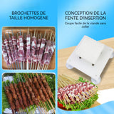 Fabricant de brochettes de viande 20,5x11,5cm boîte à brochettes à 49 trous brochettes de viande machine à brochettes de viande