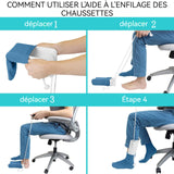 Enfile chaussettes aide chaussette aide enfile chaussettes sock aid helper slider facile a mettre et à enlever pour personnes âgées