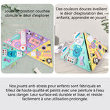 Jeux montessori 35 x 35 x 30 cm planche montessori jouets éducatifs amusants pour la coordination œil-main tableau d'activités