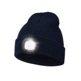 Led bonnet lampe frontale chaud en tricot illuminé chapeau lumineux pour la pêche en plein air bonnet technique rechargeabilité