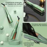 Lisseur cheveux 30x4,2x4,8cm fer à repasser plat en maïs clipper curling wand huile essentielle chaleur rapide rouleaux chauffants