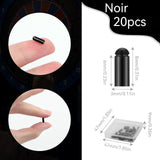 Accessoires de fléchettes Alliage d'aluminium 10 pièces Noir Diamètre 2,7 mm Adaptateur universel Protection d'aile de fléchette