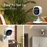 Caméra de surveillance HD   720P  Connexion WiFi   Surveillance de la maison  Vision nocturne infrarouge  Support de la carte TF