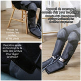 Masseur de jambes 24w avec fonction de chauffage massage cuisses genoux mollets et pieds avec télécommande massage jambes d'air