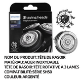 Tete de rasoir 5000 SH50/51/52 HQ8 lame tête de rechange pour series 5 tete de rasoir pour series 5000 tête de rasoir de rechange