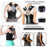 orrecteur de posture 25x30x3cm pour adultes de 170 à 185 cm/130 à 160 kg redresse dos réglable pour homme femme soutien dorsal