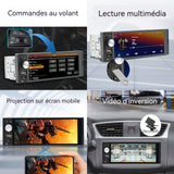 Caméra de recul 3 en 1 1280x480px radar recul intelligent sans percer trous d'alarme d'image radar de caméra lecteur MP5 navigateur
