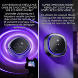 Répulsif à ultrasons pour souris 2000 mAh 3 modes Matériau sûr Répulsif multifonctionnel pour moustiques à usage domestique