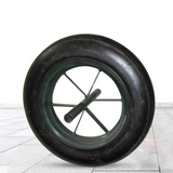 Pneu pneus en caoutchouc 15x3 pouces pneus pour brouettes et roue solide roue à poudre en caoutchouc epaissi et résistant à l'usure