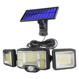 Lampe solaire exterieur 3 modes IP65 lumière solaire avec télécommande solaire exterieur detecteur de eclairage exterieur solaire