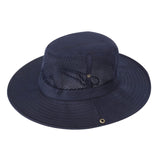 hapeau de pêcheur à visière et protection solaire pour homme chapeau plage d'extérieur 60cm Idéal pour la plage la pêche noir