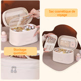 trousse de toilette 350g Waterproof Stainproof Portable Compartmentalised Detachable Portable Large capacity sac à cosmétiques