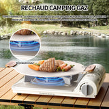 Réchaud à gaz 33.5cmx25cmx8.4cm rechaud gaz rechaud camping gaz maison en plein air camping à gaz gaziniere camping portabilité