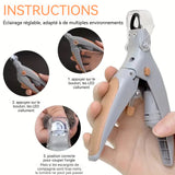 oupe-ongles pour animaux de compagnie professionnel avec lumière LED poignée antidérapante coupe ongles chien coupe griffes chat
