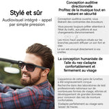 Lunettes de soleil intelligentes uv400 avec microphone antibruit bluetooth 5.0 avec haut-parleur bluetooth pour android et IOS