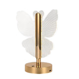 Veilleuse en forme de papillon 10x10x32cm 2w 3 couleurs réglables rechargeable lampe de chevet lampe de bureau lampe de chevet