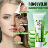 Gel d'aloe vera 50g aloe vera gel pour peaux sèches aloe vera pur gel hydratant apaisant naturel pour les visage cheveux et corps