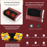 Oreiller de massage 3 vitesses 20x30cm coussin massage électrique coussin de massage électrique multifonctionnel oreiller cervical