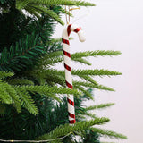 Accessoires de décoration de canne de noël, pendentif, décorations de cadeaux de noël, 6 cadeaux de noël, décoration de la maison