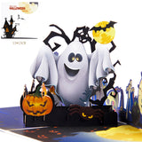 arte de voeux 15x15cm halloween spooky pumpkin dimensional greeting cards party favours halloween greeting cards carte postale
