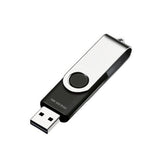 Clé USB haute capacité de 256 Go Hi-Speed 3.0 USB Corps en métal noir élégant et durable pour tablettes, PC, etc.