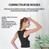 orrecteur de posture XL pénétration invisible redresse dos soutien dorsal correcteur de posture femme bretelles élargies réglables