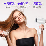 Sèche-cheveux 22cm 2600 W Séchage rapide haute efficacité Réglage de la température à trois niveaux Conception portable et pliable