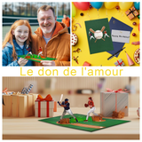 Cartes de vœux 16x21cm carte de vœux 3D scène de baseball avec lumières et musique enveloppe et carte cadeau cadeau idéal vert