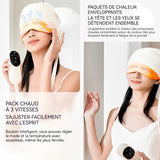 Masseur de tête 2000mAh électrique technique de massage manuel conception à faible bruit fonction de chaleur enveloppante blanc