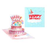 arte de voeux 15x15cm carte d'anniversaire tridimensionnelle gâteau de rêve bonbon sucré carte message de bénédiction carte postale