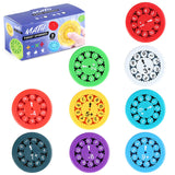 Math fidget spinners 9 pcs apprendre l'arithmétique en s'amusant aux jeunes à partir de 3 ans finger spinner jouets sensoriels