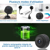 Mini caméra 1080 2.4G WiFi HD vision nocturne sports extérieur caméra vidéo portée corps moniteur mobile technologie camera espion