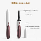 Recourbe cils chauffant 360mah 29x20x130mm recourbe-cils électrique à 4 température boucle naturelle pour le maquillage des yeux
