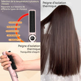 Brosse lissante pour cheveux 220V LCD affichage 5 niveaux de réglage utilisation humide sèche lisseur barbe homme peigne à lisser
