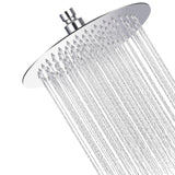 Pommeau de douche à effet pluie 25x25cm circulaire rotation 360 degrés anti calcaire tete de douche pluie avec 120 points d'eau
