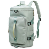 Sac à dos de fitness multifonction 46 x 25 cm Tissu Oxford séparation sec/humide Compartiment à chaussures indépendant Sac de voyage
