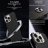 oque telephone 16pro coque élégant stylé waterproof téléphone protection pour smartphone 16pro durable avec anneau magnétique