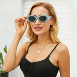 Lunettes de soleil à monture ronde pour femmes Lunettes de soleil à monture complète pour femmes Lunettes de protection solaire