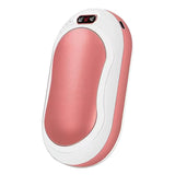 Chauffe-mains 11x6x3cm 10000mAh réglage à trois vitesses chauffage rapide en cinq secondes double usage compact et portable rose