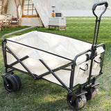 hariot de courses 51cm x 67cm chariot de transport pliable avec roues pivotantes pour extérieur camping et courses au supermarché