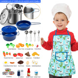 Accessoire cuisine enfant 38 PCS accessoires de cuisine pour jeux de rôle ensemble de jouets ensemble d'accessoires de cuisine