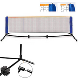Filet de badminton 6,1 m filet de tennis portable filet de badminton exterieur avec grille pliante en acier au carbone durable