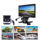 Caméra de recul Filaire 7 Pouces IP67 18 led infrarouges nocturne moniteur LCD écran tactile caméra de recul sans fil GPS voiture