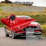 améra de recul ABS 7 pouces modèle 12 v 2 w feu stop universel caméra d'image de recul lentille tout verre caméra étanche IP67